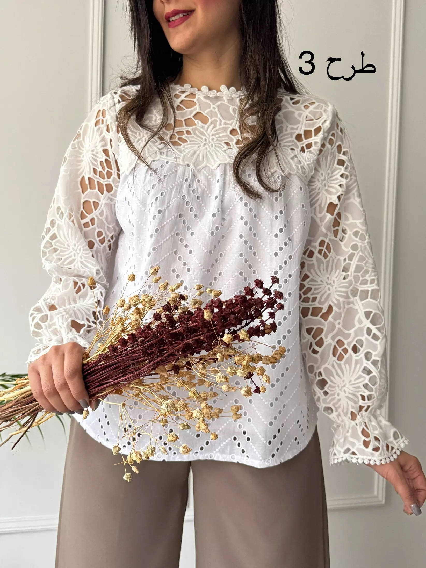 شومیز خامه دوزی گلسا